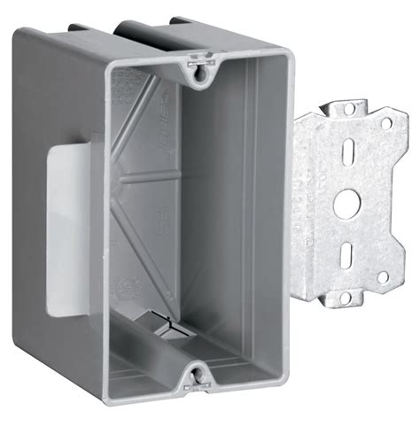 metal stud box plastic|electrical box for steel studs.